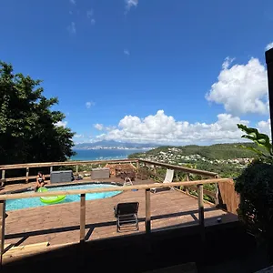 F2 Climatise Piscine Vue Mer Et Montagne Pelee Trois-Ilets Appartement